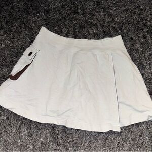 Nike Women's Light Blue Mini Skirt w/ brown shorts